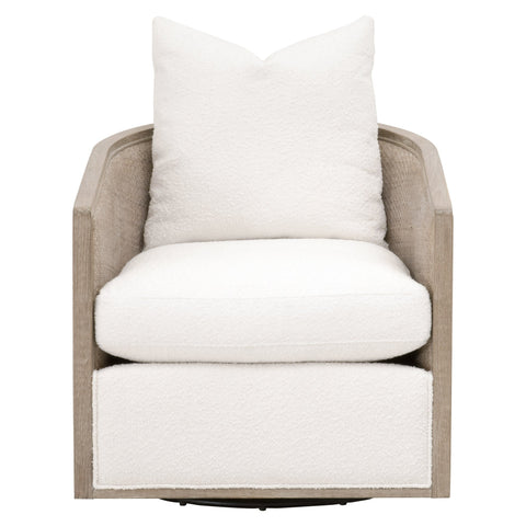 Timeless Minimalist Club Lounge Chair with Barrel Back Upholstered