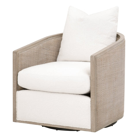 Timeless Minimalist Club Lounge Chair with Barrel Back Upholstered