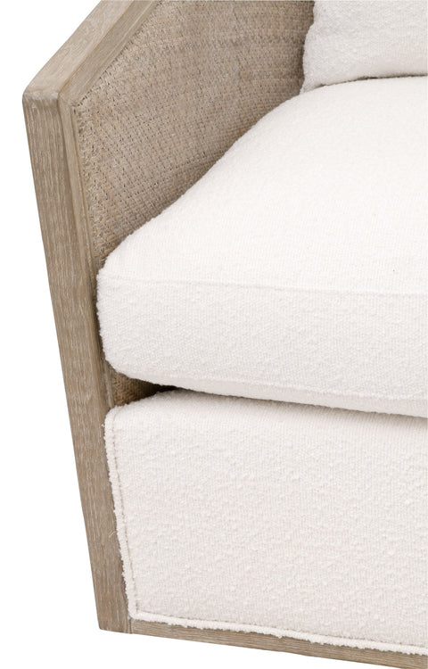 Timeless Minimalist Club Lounge Chair with Barrel Back Upholstered