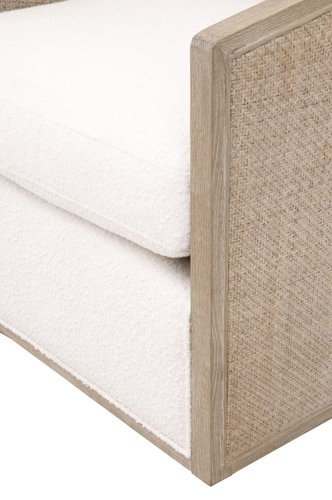 Timeless Minimalist Club Lounge Chair with Barrel Back Upholstered