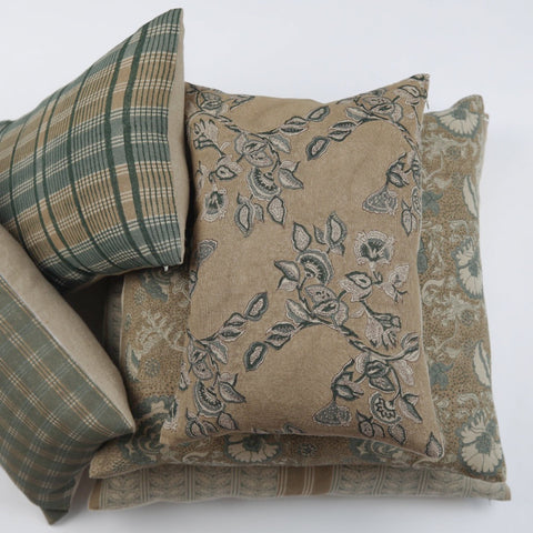 Filling Spaces Artful Traditionalist Handcrafted Accent Pillow - 18 x 18 - 20 x 20 - 22 x 22 - 24 x 24 - 26X 26 - 14 x 20 - 14 x 40 - 18 x 40 - 16 x 50