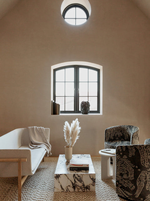 Decorating Essentials Minimalist Marble Cube Pedestal Stand