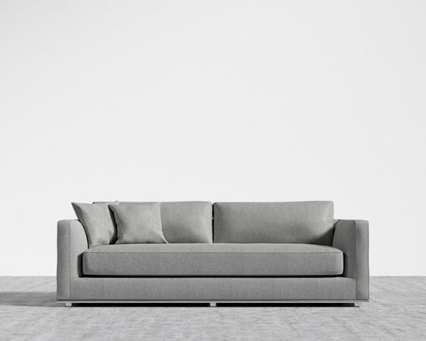 Milo Modern Symmetrical Sofa Bed with Cushioned Seat