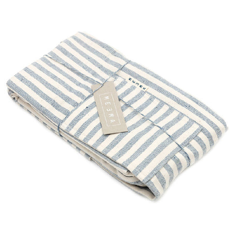 Pinafore Stripe Apron with Crossback and Patch Pockets