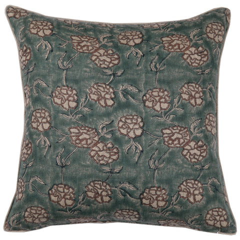 Filling Spaces Artful Traditionalist Handcrafted Embroidery Accent Throw Pillow - 18 x 18 - 20 x 20 - 22 x 22 - 24 x 24 - 26X 26 - 14 x 20 - 14 x 40 - 18 x 40 - 16 x 50