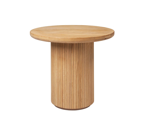 Artful Traditionalist Curved Drum Coffee Table Scandinavian Style