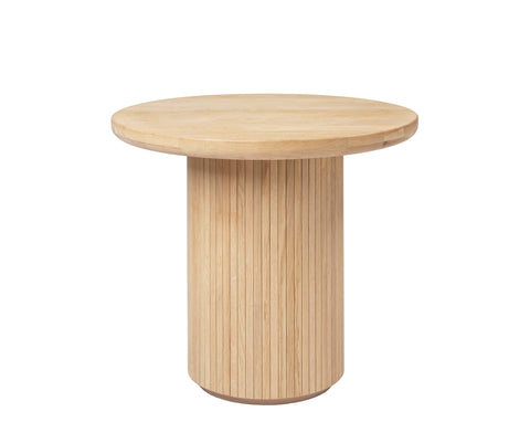 Artful Traditionalist Curved Drum Coffee Table Scandinavian Style