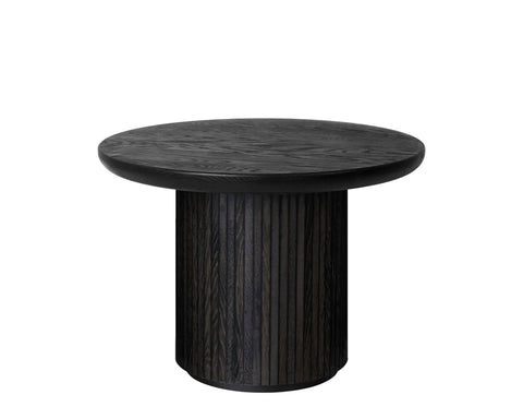 Artful Traditionalist Round Marble Coffee Table with Beveled Edge