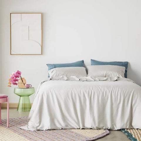 Minimalist Organic Solid Duvet Cover