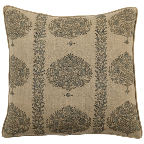 Filling Spaces Artful Traditionalist Bohemian Embroidered Accent Throw Pillow - 22 x 22