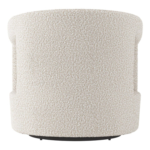 Alana Timeless Minimalist Barrel Lounge Chair with Cylinder Leg