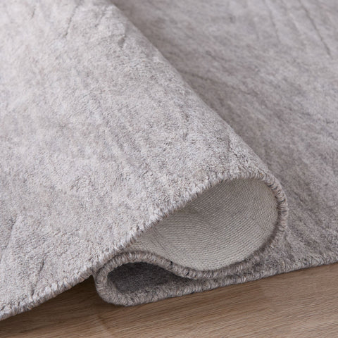 Minimalist Chevron Area Rug in Light Gray - Rectangle