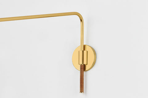 Narragansett Modern Sleek Swing Arm Sconce Wall Light