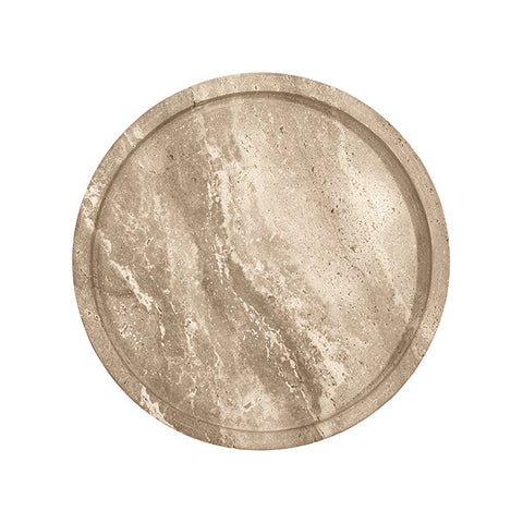 Worlds Away Space Saving Modern Drum Round Drink Table