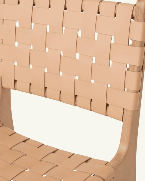 Soft Scandinavian Mid Century Oak Dining Side Chair