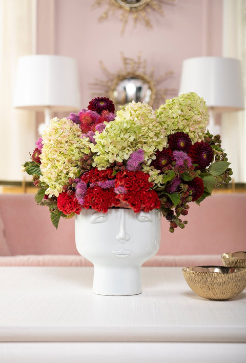 Decorating Essentials Modern Embossed Sculpture Vase