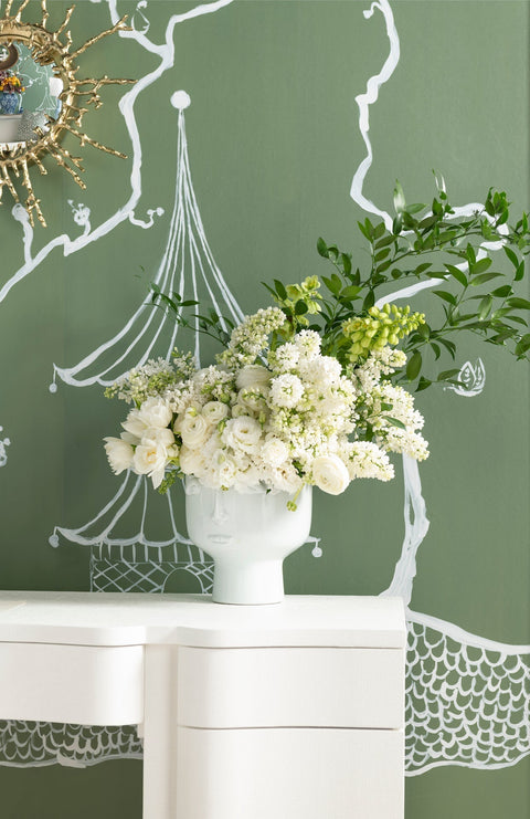 Decorating Essentials Modern Embossed Sculpture Vase