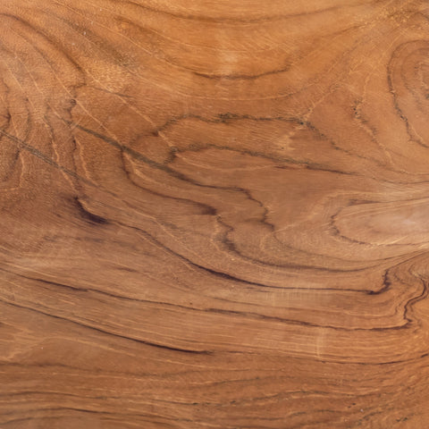 Lasena Natural Teak Wood Hand Carved Table Top Decor Bowl