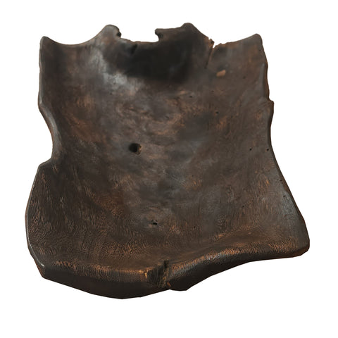 Rio Hand Carved Suar Hardwood Tabletop Decorative Leaf Bowl