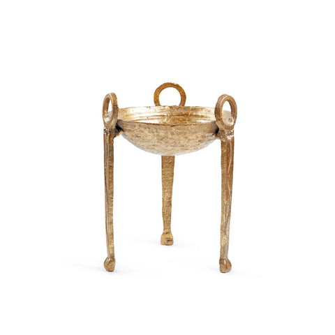 Decorating Essentials Modern Handcrafted Gold Leaf Tripod