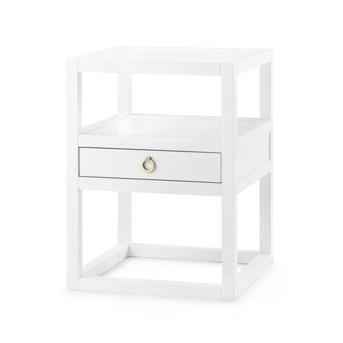 Timeless Minimalist Modern Square Nightstand with Storage