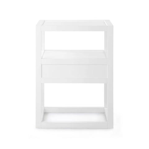 Timeless Minimalist Modern Square Nightstand with Storage
