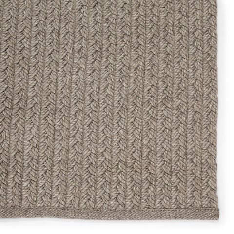 Soft Scandinavian Braided Runner in Light Gray - Rectangle