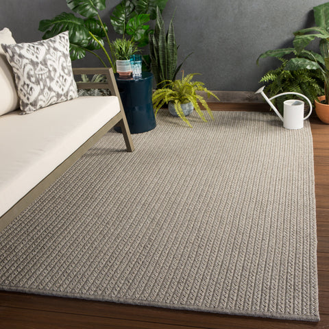 Soft Scandinavian Braided Runner in Light Gray - Rectangle