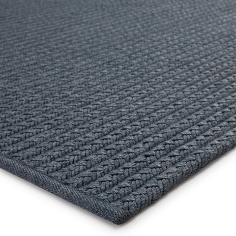 Scandinavian Braided Runner in Soft Blue - Rectangle