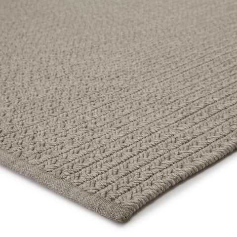 Scandinavian Braided Runner in Light Gray - Rectangle