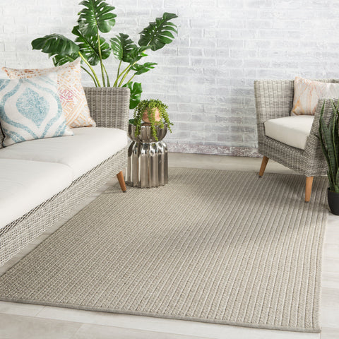 Scandinavian Braided Runner in Light Gray - Rectangle