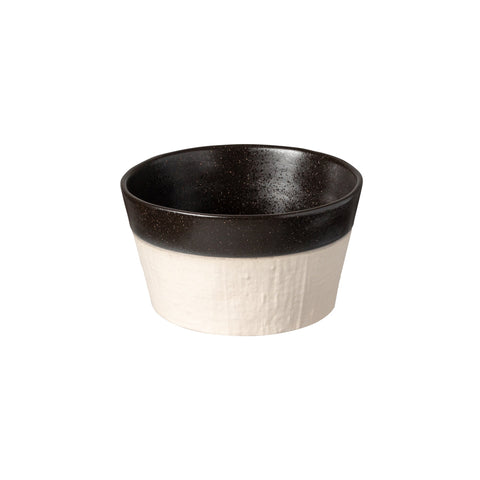 Decorated Two-tone Stoneware Bowl Set in Matte Finish