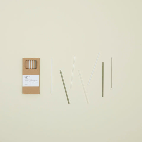 Hawkins New York Everyday Modern Borosilicate Glass Straw Drinkware Accessories - Set of 6