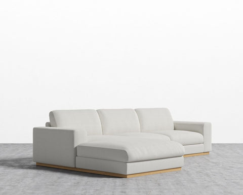 Noah Chaise Sectional Modern Felt Sofa