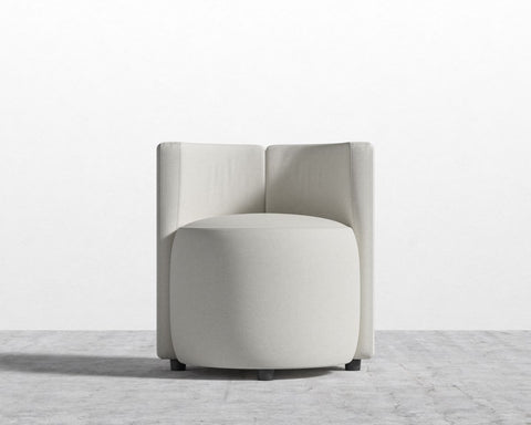 Nova Timeless Minimalist Parsons Slipper Lounge Chair