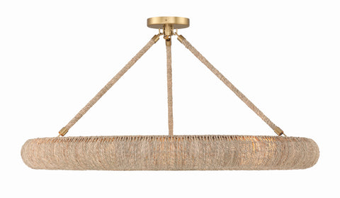 Oakley Ambient Organic Handcrafted Semi Flush Mount Ceiling Light