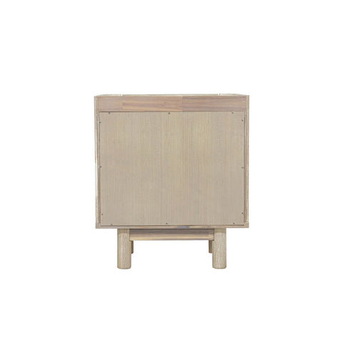 LH Imports Timeless Minimalist Scandinavian Fluted Nightstand