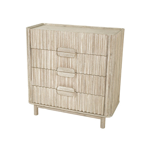 Oasis Scandinavian Accent Chest in Solid Beige