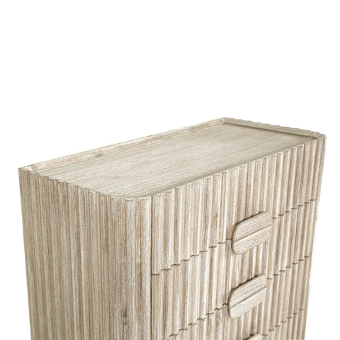 Oasis Scandinavian Accent Chest in Solid Beige