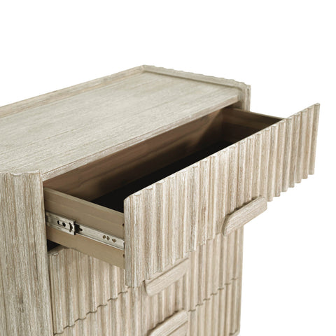 Oasis Scandinavian Accent Chest in Solid Beige