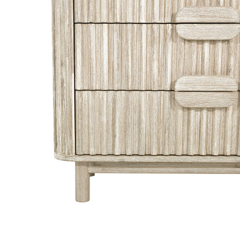 Oasis Scandinavian Accent Chest in Solid Beige