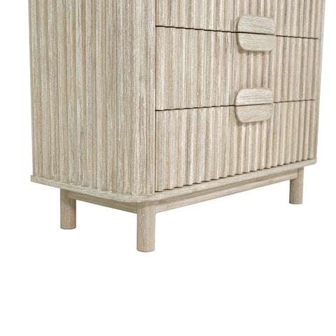 Oasis Scandinavian Accent Chest in Solid Beige