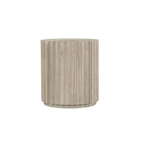 LH Imports Space Saving Fluted Drum Center Table