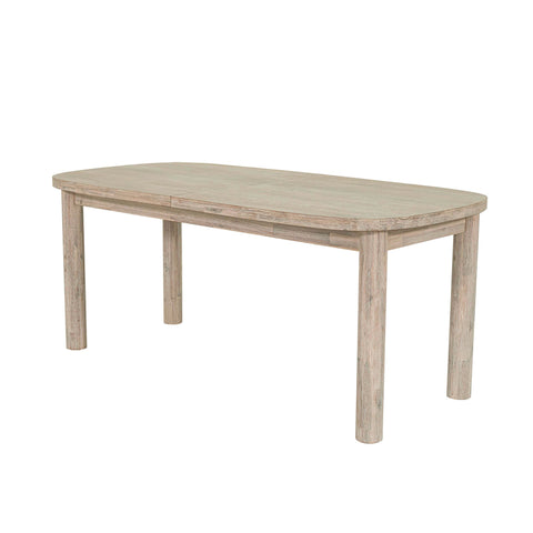 LH Imports Space Saving Farm Extendable Dining Table