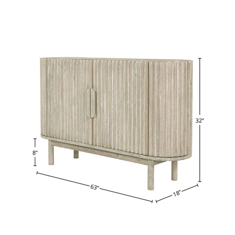 Oasis Scandinavian Sideboard with Brushed Pulls Cabinet