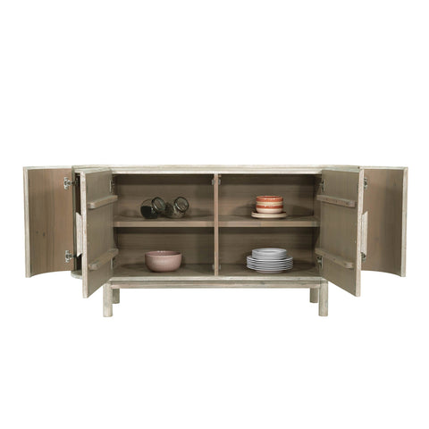 Oasis Scandinavian Sideboard with Brushed Pulls Cabinet