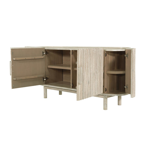 Oasis Scandinavian Sideboard with Brushed Pulls Cabinet
