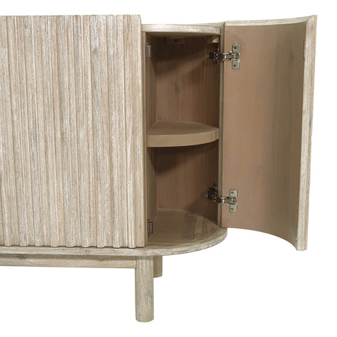 Oasis Scandinavian Sideboard with Brushed Pulls Cabinet