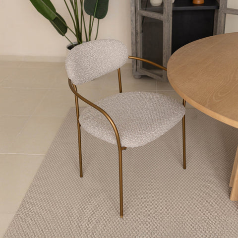 Timeless Minimalist Contemporary Upholstered Dining Armchair