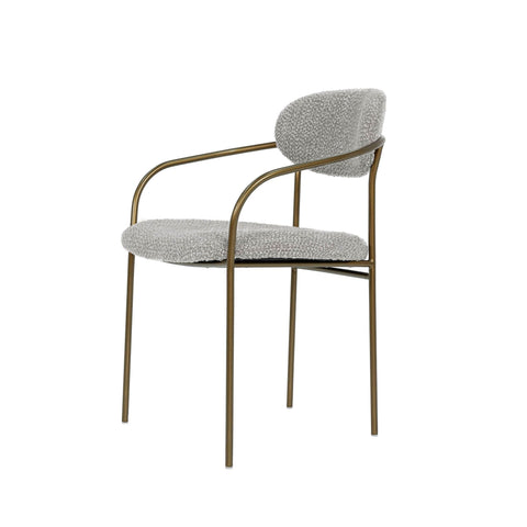 Timeless Minimalist Contemporary Upholstered Dining Armchair
